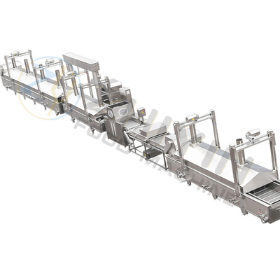 1000 kg/h aardappelen Vries Fries Productielijn SS304 Gasverwarming