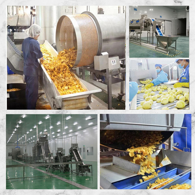 Productielijn 60 eenheden per jaar Productie voor 2-3mm Banana Chips Dikte