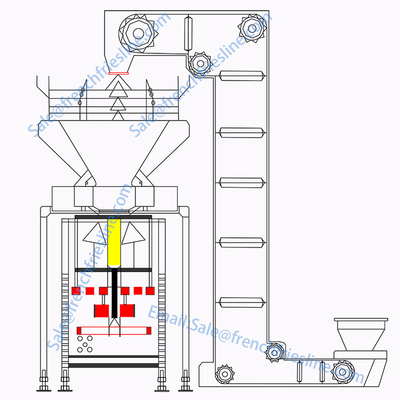 Automatische patatverpakkingsmachine Snacks Chips Weegverpakkingsmachine
