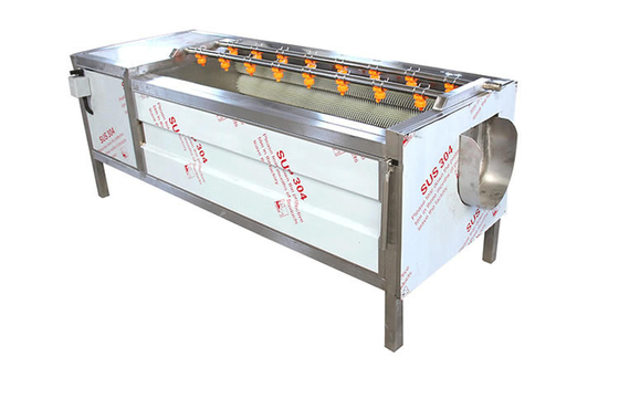 Nylon rolborstel aardappelen knoflook 800 kg/h Groenten schillen machine