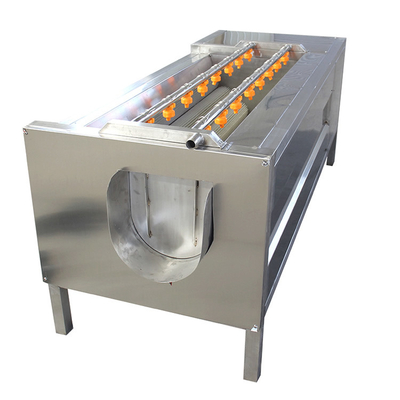 Nylon rolborstel aardappelen knoflook 800 kg/h Groenten schillen machine