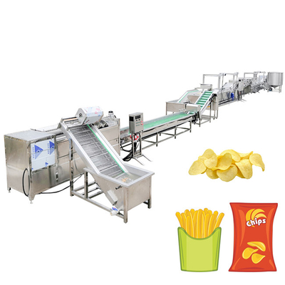 Bevroren SUS304 2000 kg/h automatische chips maken machine