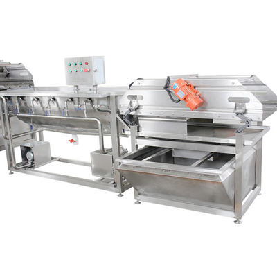 Scallion 1900kg/h Groentenwas- en droogmachine