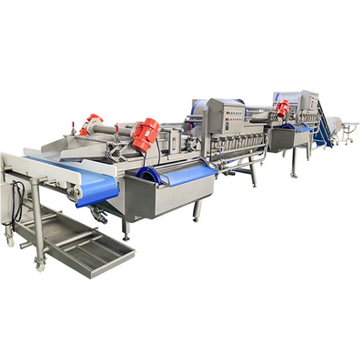 Automatische wasmachine voor groenten en fruit met een vermogen van 4,8 kW