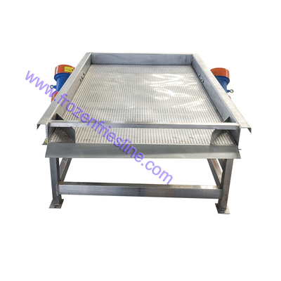 Dewatering Vibrating Screen Sieve 300kg/H 380V 700mm Gordelbreedte